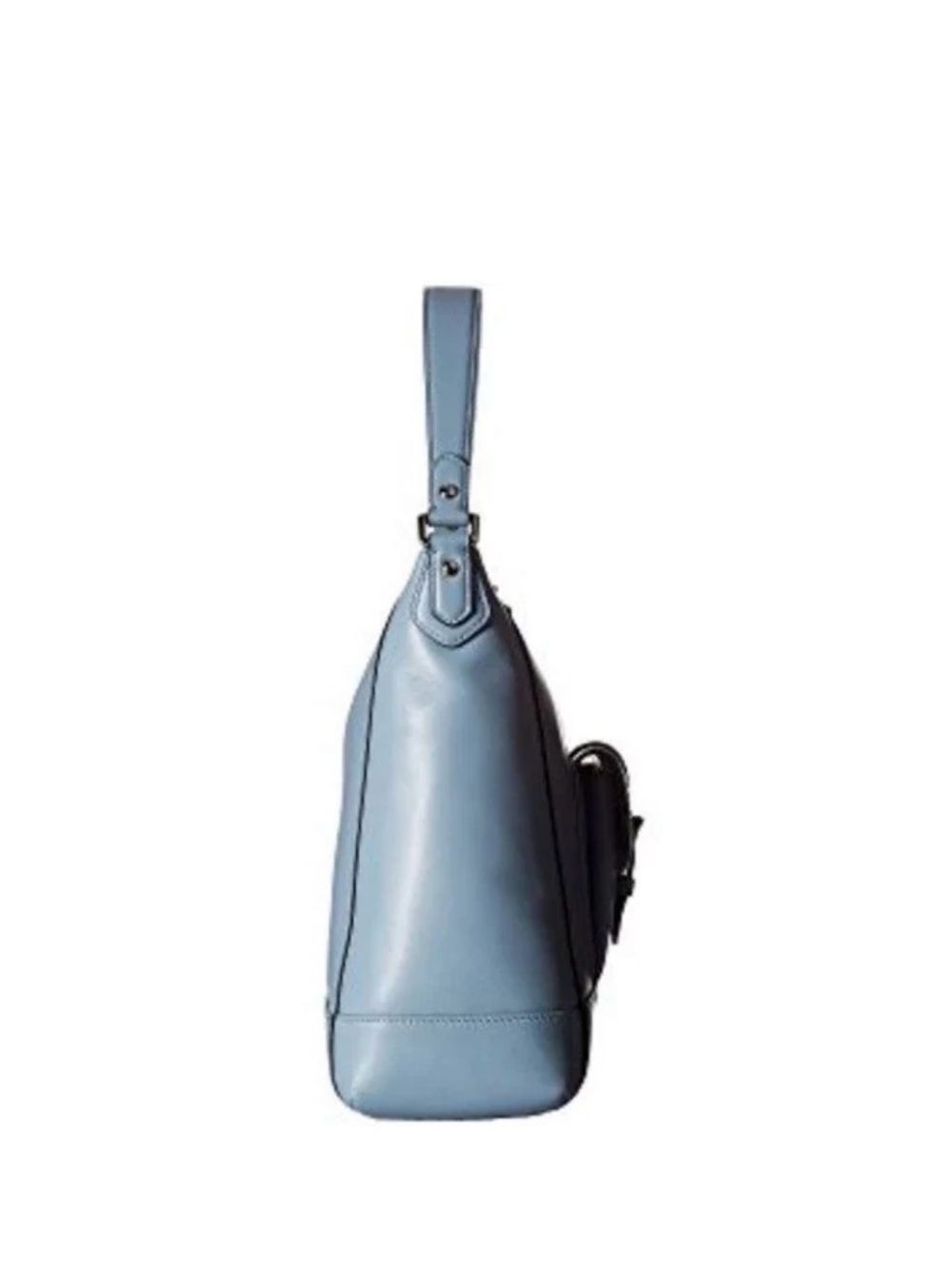 Coach Charlie Shoulder Purse Luxury Leather Hobo Handbag Cornflower Blue - Picture 3 of 15